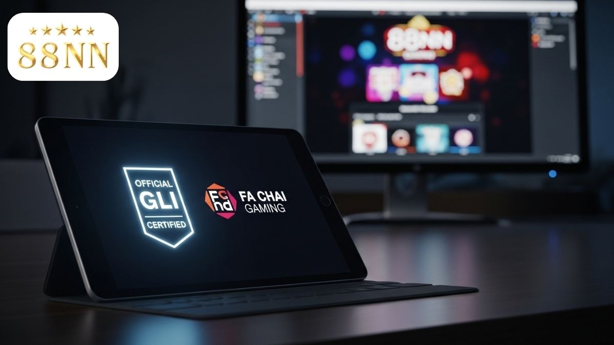An tâm tuyệt đối với chứng chỉ GLI danh giá của Fa Chai Gaming. Trải nghiệm cá cược công bằng và minh bạch chỉ có tại 88nn.
