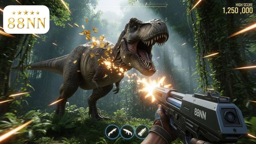 Làm chủ cuộc đi săn kịch tính trong Dinosaur Tycoon II, nơi mỗi phát bắn đều có thể mang về phần thưởng khổng lồ tại 88NN.