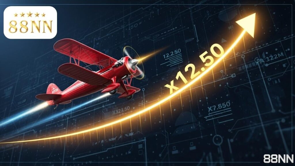 Aviator - Siêu phẩm game Crash bùng nổ tại 88NN. Thử thách bản lĩnh của bạn và 'nhảy dù' đúng lúc để rinh thưởng lớn!